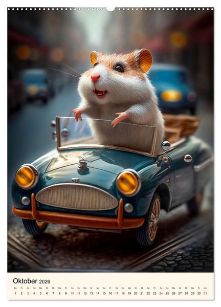 Produktbild: Was f&uuml;r ein Hamster (hochwertiger Premium Wandkalender 2026 DIN A2 hoch), Kunstdruck in Hochglanz