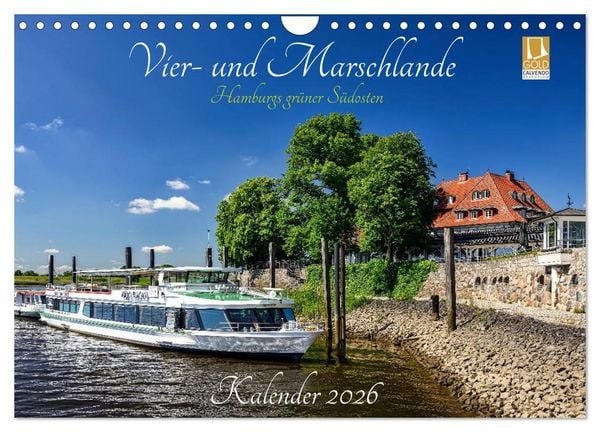 Produktbild: Vier- und Marschlande Hamburgs gr&uuml;ner S&uuml;dosten (Wandkalender 2026 DIN A4 quer), CALVENDO Monatskalender
