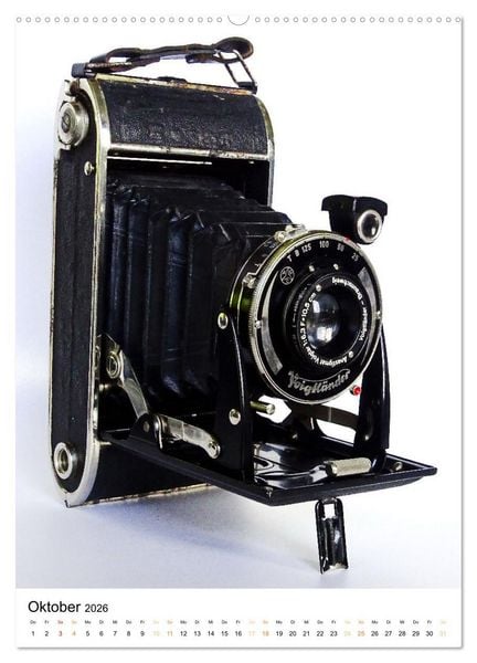 Produktbild: Balgenkameras - Analoge Fotoapparate mit Charme (hochwertiger Premium Wandkalender 2026 DIN A2 hoch), Kunstdruck in Hochglanz