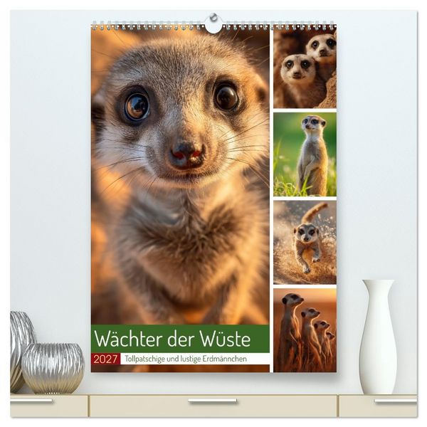 Produktbild: W&auml;chter der W&uuml;ste (hochwertiger Premium Wandkalender 2027 DIN A2 hoch), Kunstdruck in Hochglanz