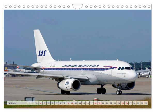 Produktbild: Flugzeuge im Retro-Stil (Wandkalender 2026 DIN A4 quer), CALVENDO Monatskalender