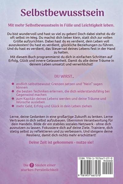 Produktbild: Selbstbewusstsein - Die 7 S&auml;ulen einer starken Pers&ouml;nlichkeit