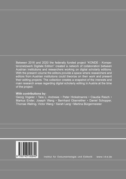 Produktbild: Digitale Edition in &Ouml;sterreich. Digital Scholarly Edition in Austria.