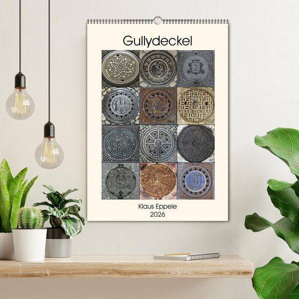 Produktbild: Gullydeckel (Wandkalender 2026 DIN A2 hoch), CALVENDO Monatskalender