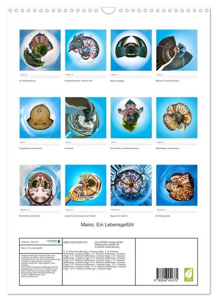 Produktbild: Mainz. Ein Lebensgef&uuml;hl (Wandkalender 2026 DIN A3 hoch), CALVENDO Monatskalender