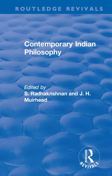 Produktbild: Revival: Contemporary Indian Philosophy (1936)