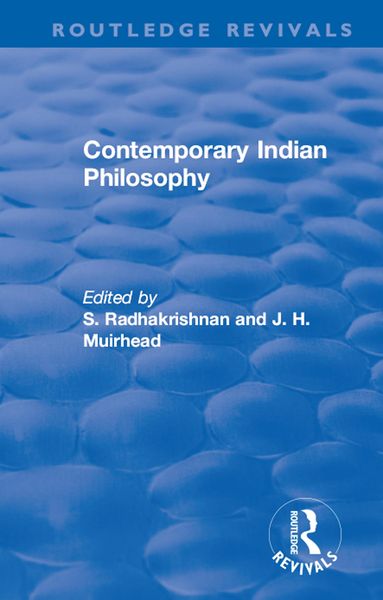 Produktbild: Revival: Contemporary Indian Philosophy (1936)