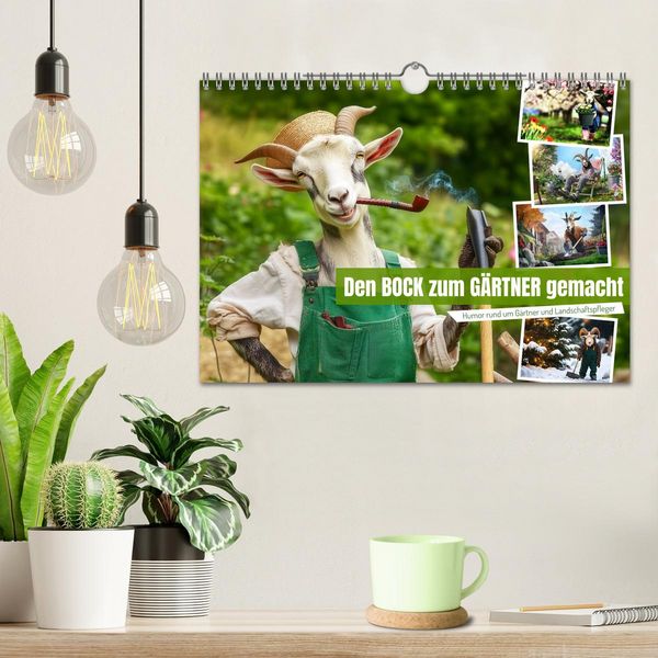 Produktbild: Den Bock zum G&auml;rtner gemacht (Wandkalender 2026 DIN A4 quer), CALVENDO Monatskalender