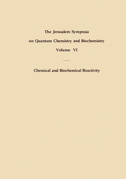 Produktbild: Chemical and Biochemical Reactivity