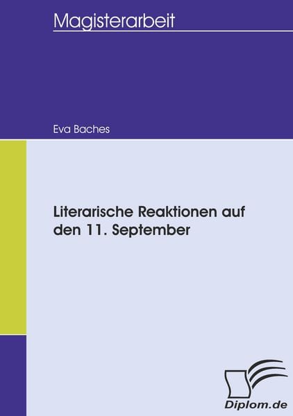Produktbild: Literarische Reaktionen auf den 11. September