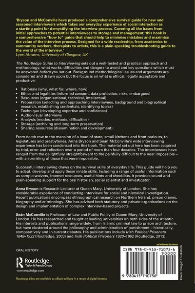 Produktbild: The Routledge Guide to Interviewing