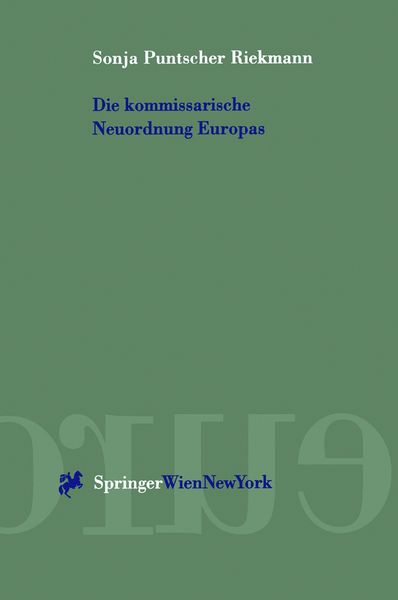 Produktbild: Die kommissarische Neuordnung Europas
