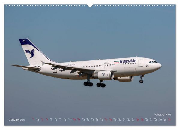 Produktbild: Airliners of the Middle East (High Quality Premium Wall Calendar 2026 DIN A2 landscape),CALVENDO 12 Month Wall Calendar