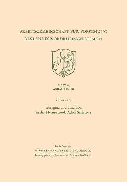 Produktbild: Kerygma und Tradition in der Hermeneutik Adolf Schlatters