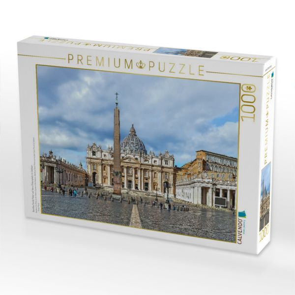 Produktbild: CALVENDO Puzzle Basilika Sankt Peter auf dem Petersplatz im Vatikan | 1000 Teile Lege-Gr&ouml;&szlig;e 64 &times; 48 cm Foto-Puzzle f&uuml;r gl&uuml;ckliche Stunden