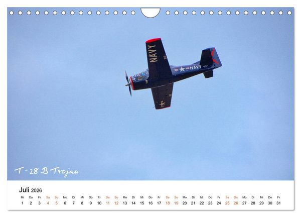 Produktbild: Die Faszination. Flugzeuge am Himmel (Wandkalender 2026 DIN A4 quer), CALVENDO Monatskalender