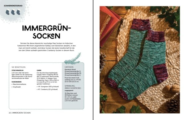 Produktbild: Weihnachtliche Socken stricken