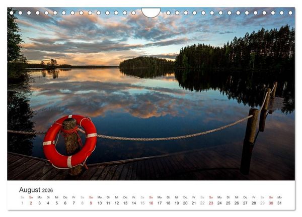 Produktbild: Landschaften Finnlands (Wandkalender 2026 DIN A4 quer), CALVENDO Monatskalender