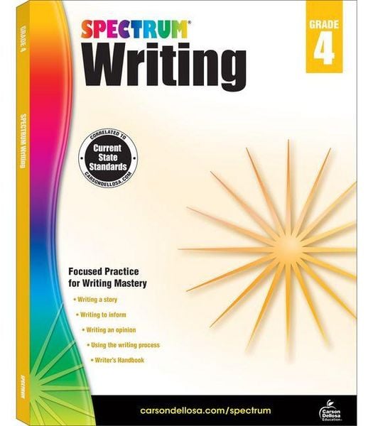 Spectrum Writing, Grade 4, Taschenbuch von Spectrum, Carson Dellosa, 9781483811994