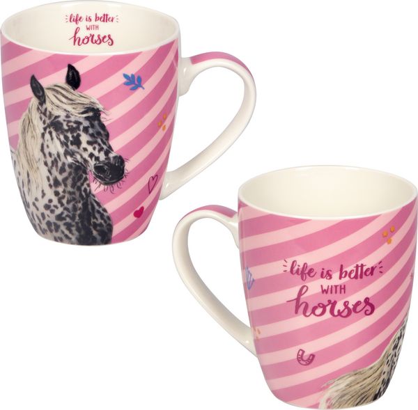 Produktbild: Porzellan-Tasse - Pferdefreunde