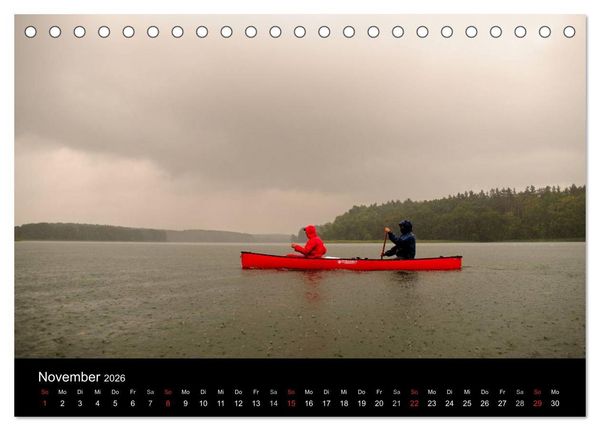 Produktbild: Wasserwandern in Mecklenburg-Vorpommern (Tischkalender 2026 DIN A5 quer), CALVENDO Monatskalender