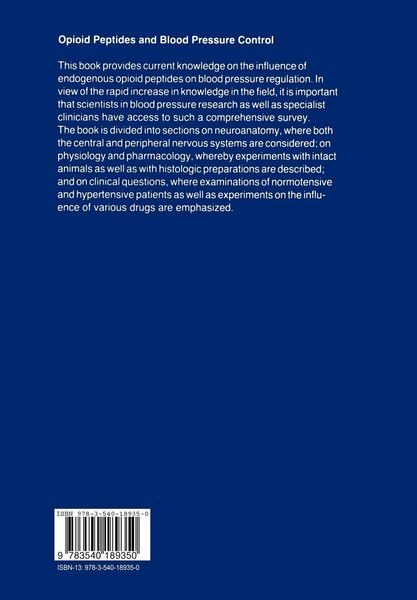 Produktbild: Opioid Peptides and Blood Pressure Control