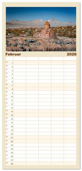 Produktbild: Familienplaner 2026 - Armenien - Wo die Geschichte ihre Stimme erhebt mit 5 Spalten (Wandkalender, 21 x 45 cm) CALVENDO