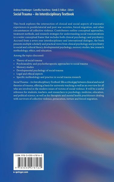 Produktbild: Social Trauma &ndash; An Interdisciplinary Textbook