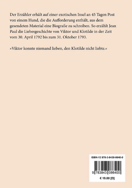 Produktbild: Hesperus oder 45 Hundsposttage