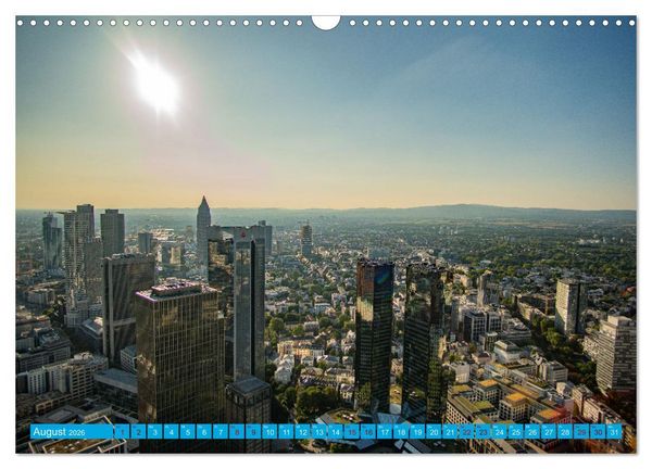 Produktbild: Towers of Frankfurt Fotokalender 2026 (Wandkalender 2026 DIN A3 quer), CALVENDO Monatskalender