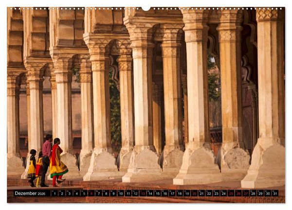 Produktbild: Indien - das goldene Dreieck, Delhi-Agra-Jaipur (Wandkalender 2026 DIN A2 quer), CALVENDO Monatskalender