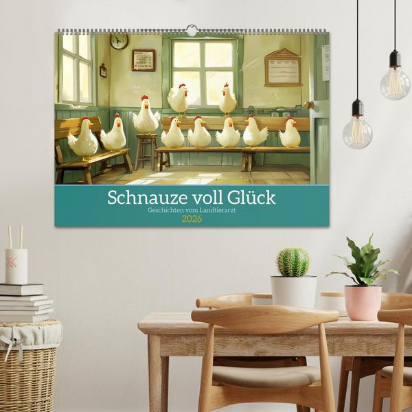 Produktbild: Schnauze voll Gl&uuml;ck (Wandkalender 2026 DIN A2 quer), CALVENDO Monatskalender