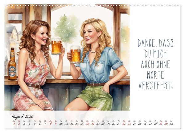 Produktbild: Beste Freundinnen (Wandkalender 2026 DIN A2 quer), CALVENDO Monatskalender