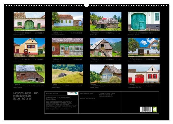 Produktbild: Siebenb&uuml;rgen &ndash; Die malerischsten Bauernh&auml;user (Wandkalender 2026 DIN A2 quer), CALVENDO Monatskalender