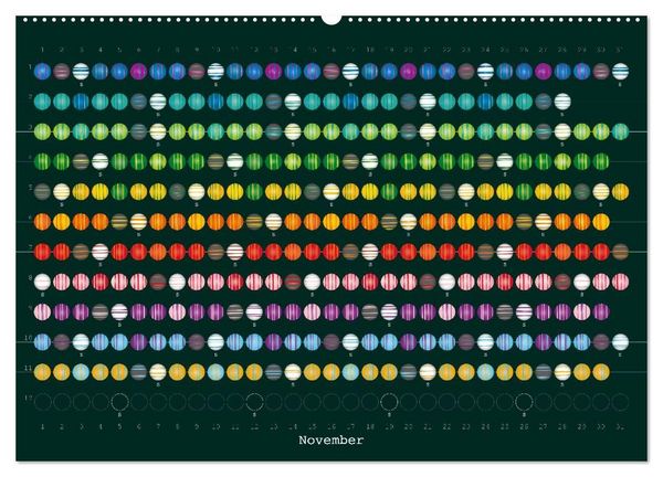 Produktbild: Perlenkalender (Wandkalender 2027 DIN A2 quer), CALVENDO Monatskalender