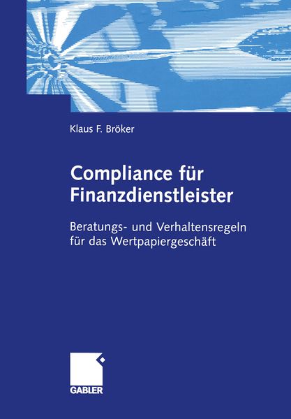 Produktbild: Compliance f&uuml;r Finanzdienstleister