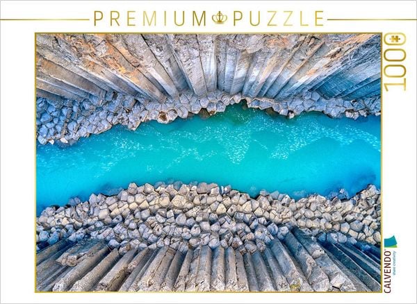 CALVENDO Puzzle Stuðlagil | 1000 Teile Lege-Größe 64x48cm Foto-Puzzle für glückliche Stunden