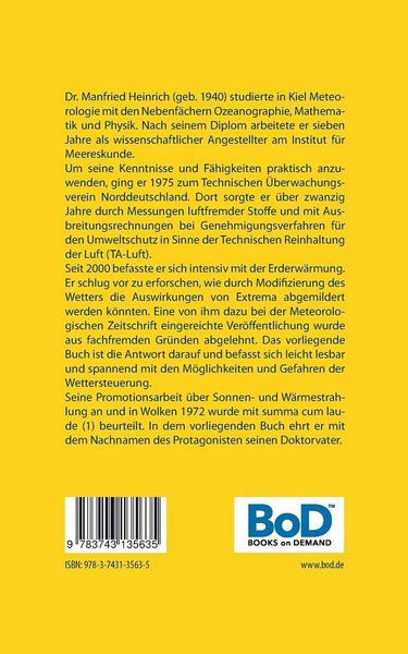 Produktbild: Das Wetter wird gesteuert