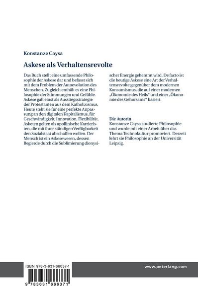Produktbild: Askese als Verhaltensrevolte