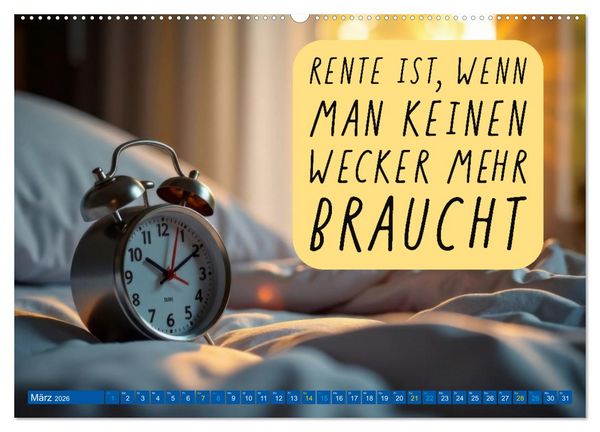 Produktbild: Ruhestand - das Leben neu entdecken (Wandkalender 2026 DIN A2 quer), CALVENDO Monatskalender