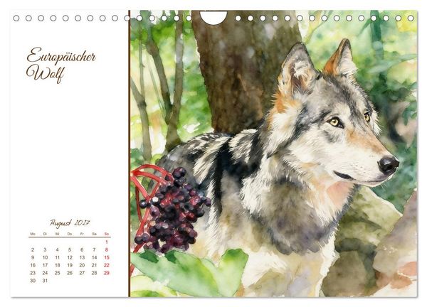 Produktbild: Tiere in Skandinaviens Wildnis (Wandkalender 2027 DIN A4 quer), CALVENDO Monatskalender
