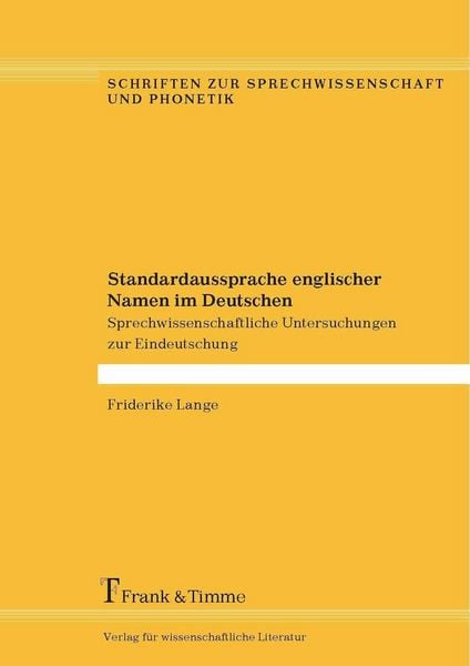 Produktbild: Standardaussprache englischer Namen im Deutschen