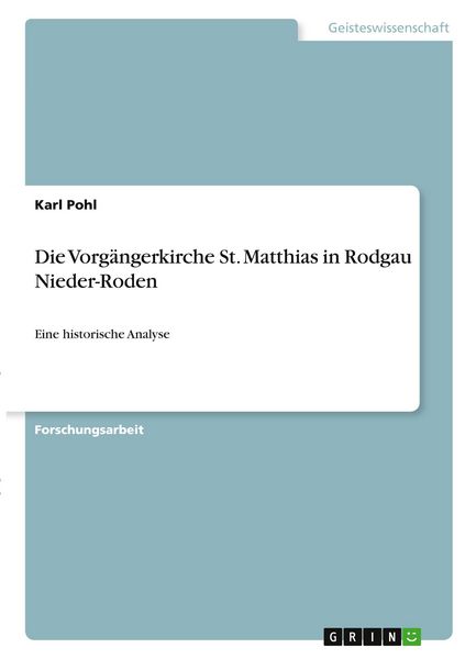 Produktbild: Die Vorg&auml;ngerkirche St. Matthias in Rodgau Nieder-Roden