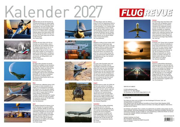 Produktbild: FLUG REVUE Kalender 2027