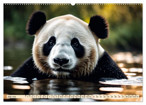 Produktbild: Cozy giant panda (Wall Calendar 2026 DIN A2 landscape), CALVENDO 12 Month Wall Calendar