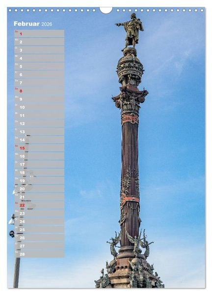 Produktbild: Barcelona - Eine St&auml;dtereise (Wandkalender 2026 DIN A3 hoch), CALVENDO Monatskalender