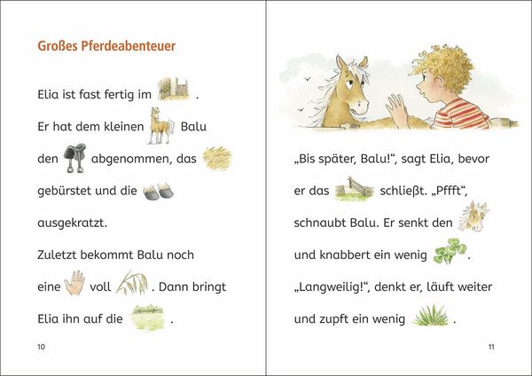 Produktbild: Lesenlernen in 3 Schritten - Die sch&ouml;nsten Pferdegeschichten