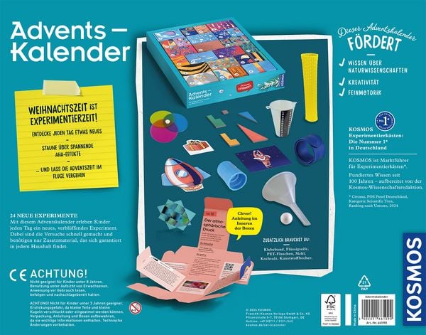 Produktbild: Adventskalender - Die sch&ouml;nsten Experimente zur Weihnachtszeit
