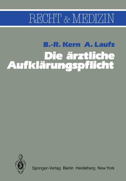 Produktbild: Die &auml;rztliche Aufkl&auml;rungspflicht