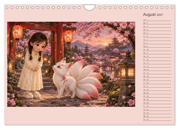 Produktbild: Mila und die Nacht der Fabelwesen (Wandkalender 2027 DIN A4 quer), CALVENDO Monatskalender